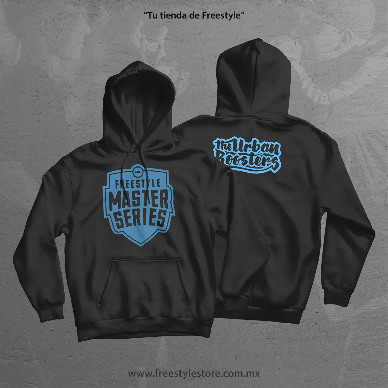 sudadera FMS ARGENTINA freestyle master series argentina color negro
